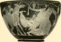 An illustration from A handbook of Attic red-figured vases signed by or attributed to the various masters of the sixth and fifth centuries B. C. (1919)