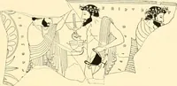 An illustration from A handbook of Attic red-figured vases signed by or attributed to the various masters of the sixth and fifth centuries B. C. (1919)