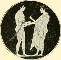 An illustration from A handbook of Attic red-figured vases signed by or attributed to the various masters of the sixth and fifth centuries B. C. (1919)