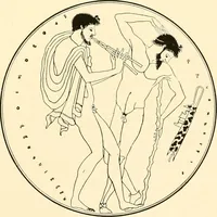 An illustration from A handbook of Attic red-figured vases signed by or attributed to the various masters of the sixth and fifth centuries B. C. (1919)