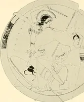 An illustration from A handbook of Attic red-figured vases signed by or attributed to the various masters of the sixth and fifth centuries B. C. (1919)