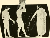 An illustration from A handbook of Attic red-figured vases signed by or attributed to the various masters of the sixth and fifth centuries B. C. (1919)