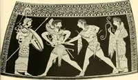 An illustration from A handbook of Attic red-figured vases signed by or attributed to the various masters of the sixth and fifth centuries B. C. (1919)