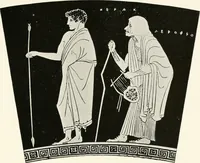 An illustration from A handbook of Attic red-figured vases signed by or attributed to the various masters of the sixth and fifth centuries B. C. (1919)