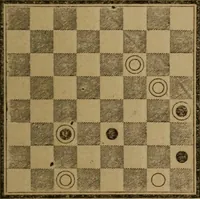 An illustration from Hand book of draughts and backgammon. The draught player's hand book (1852)