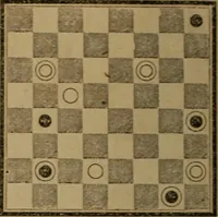 An illustration from Hand book of draughts and backgammon. The draught player's hand book (1852)