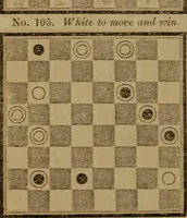 An illustration from Hand book of draughts and backgammon. The draught player's hand book (1852)