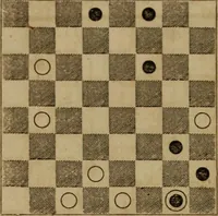 An illustration from Hand book of draughts and backgammon. The draught player's hand book (1852)