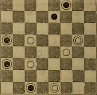 An illustration from Hand book of draughts and backgammon. The draught player's hand book (1852)