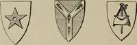 An illustration from The handbook of heraldry : with instructions for tracing pedigrees and deciphering ancient mss., also, rules for the appointment of liveries, etc. etc. (1869)