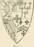 An illustration from Handbook of heraldry, with instructions for tracing pedigrees and deciphering ancient mss., rules for the appointment of liveries, &c. (1893)