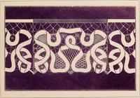 An illustration from The handbook of point lace : with illustrations and descriptions of thirty-four different stitches and a series of designs (1870)