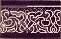 An illustration from The handbook of point lace : with illustrations and descriptions of thirty-four different stitches and a series of designs (1870)