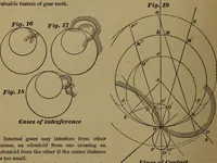 An illustration from A handbook on the teeth of gears, their curves, properties, and practical construction (1887)