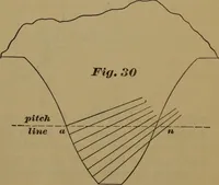 An illustration from A handbook on the teeth of gears, their curves, properties, and practical construction (1887)