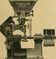 An illustration from Handbuch der Farbenfabrikation. Lehrbuch der Fabrikation, Untersuchung und Verwendung aller in der Praxis vorkommenden Körperfarben (1922)