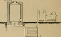 An illustration from Handbuch der Farbenfabrikation. Lehrbuch der Fabrikation, Untersuchung und Verwendung aller in der Praxis vorkommenden Körperfarben (1922)