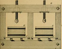 An illustration from Handbuch der Farbenfabrikation. Lehrbuch der Fabrikation, Untersuchung und Verwendung aller in der Praxis vorkommenden Körperfarben (1922)
