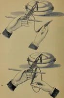 An illustration from Handbuch der Spitzenkunde, Technisches und Geschichtliches über die Näh-, Klöppel- und Maschinenspitzen (1894)