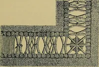 An illustration from Handbuch der Spitzenkunde, Technisches und Geschichtliches über die Näh-, Klöppel- und Maschinenspitzen (1894)