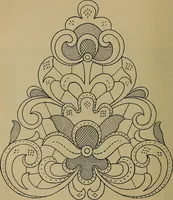 An illustration from Handbuch der Spitzenkunde, Technisches und Geschichtliches über die Näh-, Klöppel- und Maschinenspitzen (1894)
