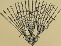 An illustration from Handbuch der Spitzenkunde, Technisches und Geschichtliches über die Näh-, Klöppel- und Maschinenspitzen (1894)