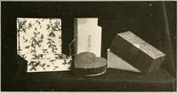 An illustration from Handicraft for girls; a tentative course in needlework, basketry, designing, paper and cardboard construction, textile fibers and fabrics and home decoration and care, designed for use in schools and homes (1910)