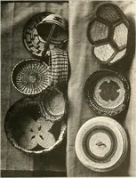An illustration from Handicraft for girls; a tentative course in needlework, basketry, designing, paper and cardboard construction, textile fibers and fabrics and home decoration and care, designed for use in schools and homes (1910)