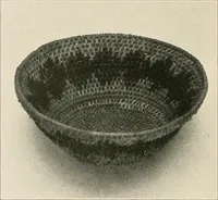 An illustration from Handicraft for girls; a tentative course in needlework, basketry, designing, paper and cardboard construction, textile fibers and fabrics and home decoration and care, designed for use in schools and homes (1910)