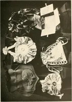 An illustration from Handicraft for girls; a tentative course in needlework, basketry, designing, paper and cardboard construction, textile fibers and fabrics and home decoration and care, designed for use in schools and homes (1910)