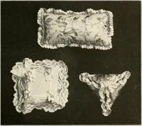 An illustration from Handicraft for girls; a tentative course in needlework, basketry, designing, paper and cardboard construction, textile fibers and fabrics and home decoration and care, designed for use in schools and homes (1910)