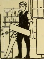 An illustration from Handicraft for handy boys; practical plans for work and play, with many ideas for earning money (1911)
