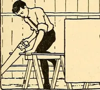 An illustration from Handicraft for handy boys; practical plans for work and play, with many ideas for earning money (1911)