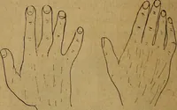 An illustration from The hand and its lines; a short treatise on palmistry .. (1902)
