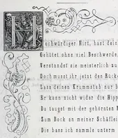 Picture 8 of 17 from Hans Holbein's initial-buchstaben mit dem todtentanz. Nach Hans Lutzelburger's original-holzschnitten im Dresdner Kabinet zum ersten mal treu copirt von Heinrich Loedel. Mit erläuternden denkversen und einer geschichtlichen abhandlung über die todtentänze von Dr. Adolf Ellisen .. (1849), leaf 33