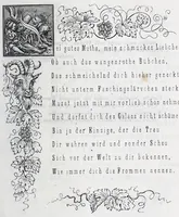 An illustration from Hans Holbein's initial-buchstaben mit dem todtentanz. Nach Hans Lutzelburger's original-holzschnitten im Dresdner Kabinet zum ersten mal treu copirt von Heinrich Loedel. Mit erläuternden denkversen und einer geschichtlichen abhandlung über die todtentänze von Dr. Adolf Ellisen .. (1849)