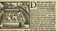 An illustration from Hans Staden van Homborgs beschrijvinghe van America, wiens inwoonders, wildt, naeckt, seer godloos, ende wreede menschen-eters zijn, hoe hy selve onder de Brasilianen lange gevangen geseten heeft . (1634)