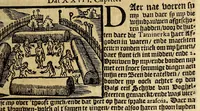 An illustration from Hans Staden van Homborgs beschrijvinghe van America, wiens inwoonders, wilt, naeckt, seer godtloos ende wreede menschen-eters zijn, hoe hy selve onder de Brasilianen langhe ghevangen gheseten heest . (1627)