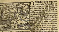 An illustration from Hans Staden van Homborgs beschrijvinghe van America, wiens inwoonders, wilt, naeckt, seer godtloos ende wreede menschen-eters zijn, hoe hy selve onder de Brasilianen langhe ghevangen gheseten heest . (1627)