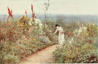 An illustration from Happy England as painted by Helen Allingham, R.W.S (1903)
