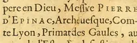 An illustration from Harangve prononcee devant le Roy, seant en ses estats generaulx à Bloys, par Reuerend pere en Dieu, Messire Pierre d'Epinac, Archeuesque,Comte Lyon , Primat des Gaules , au nom de l'Estat Ecclesiastique de France (1588)