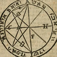 An illustration from The harmony of the world : being a discourse of God, heaven, angels, stars, planets, earth, the miraculous descentions and ascentions of spirits : with the nature and harmony of mans body, the art of preparing Rosie Crucian medicines to cure all diseases : their rules to raise bodies decayed, which are verified by a practical examination of principles in the great world : whereunto is added, the state of the New Jerusalem, grounded upon the knowledge of nature, light of reason, phylosophy and divinity : all fitted to the understanding, use and profit of wisdomes children, and communicated to the sons of art (1662)