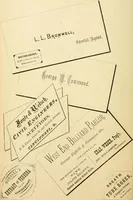 An illustration from Harpel's typograph : or Book of specimens containing useful information, suggestions and a collection of examples of letterpress job printing arranged for the assistance of master printers, amateurs, apprentices, and others, (1870)
