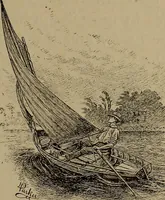 An illustration from Harper's boating book for boys; a guide to motor boating, sailing, canoeing and rowing (1912)