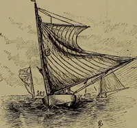 An illustration from Harper's boating book for boys; a guide to motor boating, sailing, canoeing and rowing (1912)