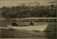 An illustration from Harper's boating book for boys; a guide to motor boating, sailing, canoeing and rowing (1912)