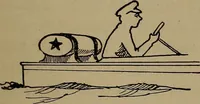 An illustration from Harper's boating book for boys; a guide to motor boating, sailing, canoeing and rowing (1912)