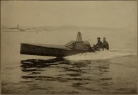 An illustration from Harper's boating book for boys; a guide to motor boating, sailing, canoeing and rowing (1912)