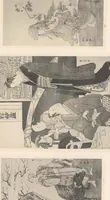 An illustration from Harunobu, Koriusaï, Shunsho : estampes japonaises tirées des collections de mm. Bing, Bouasse-Lebel, Bullier [etc.] ... et exposées au Musée des arts décoratifs en janvier 1910 (1910)