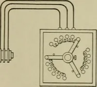 An illustration from Hawkins electrical guide. Questions, answers & illustrations; a progressive course of study for engineers, electricians, students and those desiring to acquire a working knowledge of electricity and its applications; a practical treatise (1914)